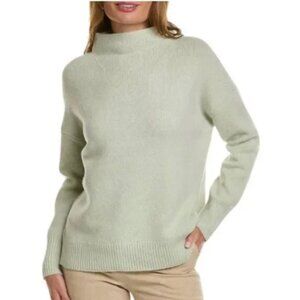 Vince Merino Mockneck Wool Sweater - light green